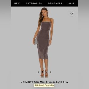 Michael Costello Revolve Talia Midi Dress